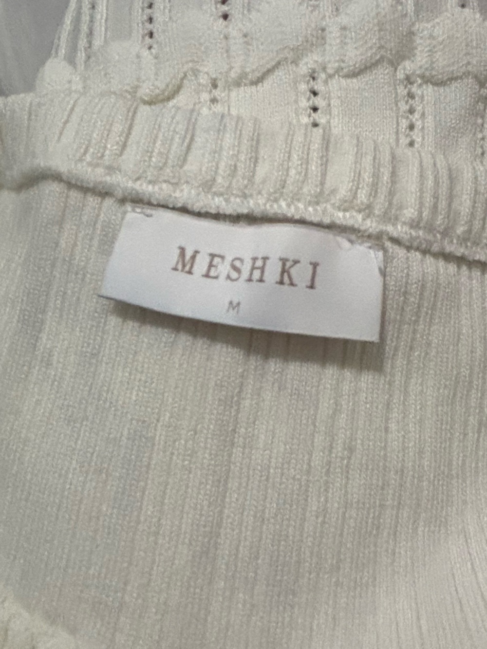 MESHKI Women’s Indy Pointelle Knit Mini Skirt - Picture 11 of 13